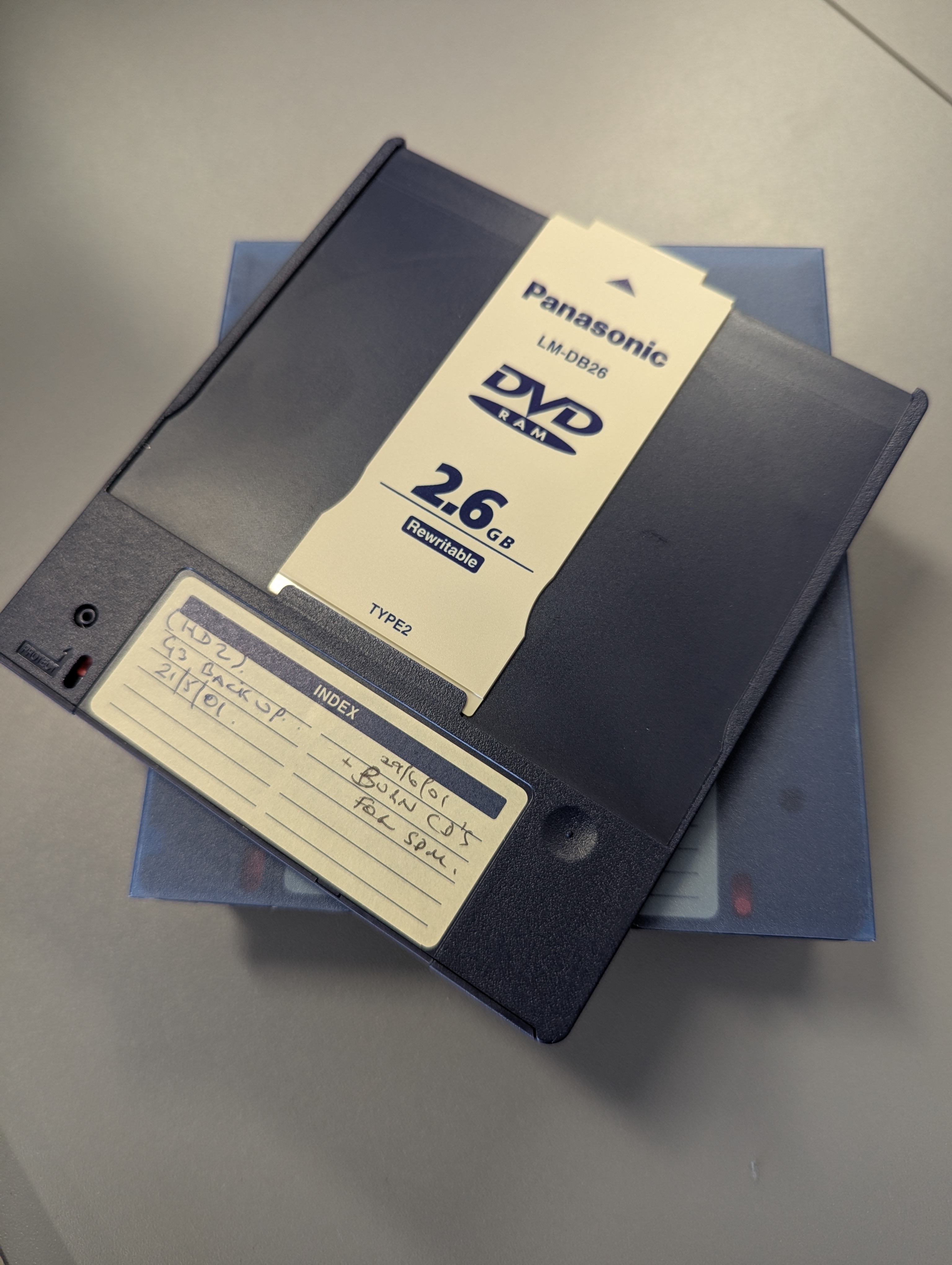 Type 1 DVD-RAM cartridge